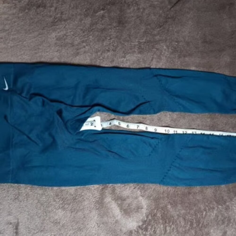Nike Dri-Fit womens size M Power Studio Seamless Training Leggings teal
